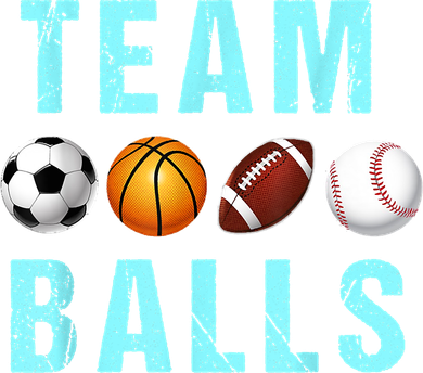 Team Balls Funny Team Boy Gender Reveal Women's Sweatshirt
