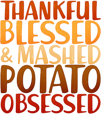 Thankful Blessed Mashed Potato Obsessed  Coaster