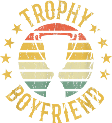 Trophy Boyfriend Retro Clothes Gift For Girlfriend Cute Valentine Gift Women's Long Sleeve Shirt