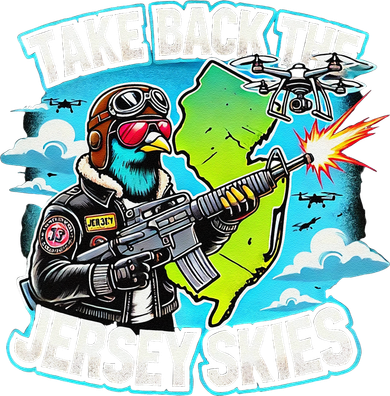 Take Back The Skies New Jersey Mystery Drones Button