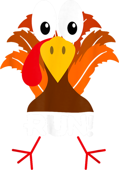 Turkey Costume Adult Running Face Turkey Trot Women's Hoodie