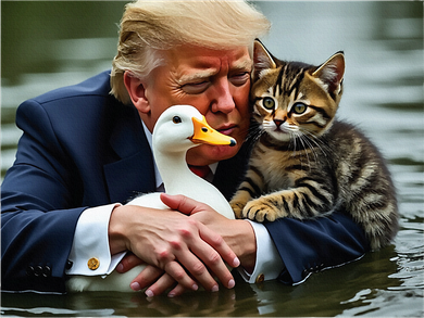 Trump Cat And Duck Memes Christmas Halloween Vote Sign Hoodie