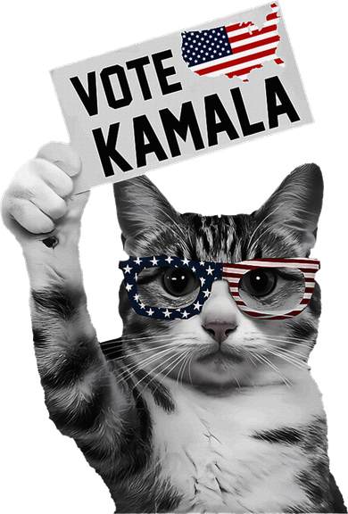 This Childless Cat Lady Is Voting Kamala 2024 Mousepad