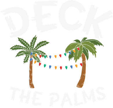 Tropical Christmas Deck The Palms Christmas In July Baby Bodysuit