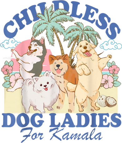 This Childless Dog Lady Is Voting Kamalaharris 2024 Mousepad