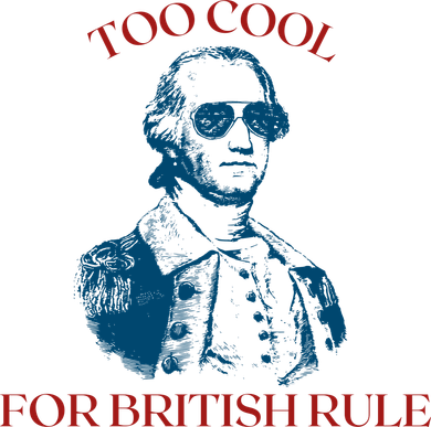 Too Cool For British Rule Funny Patrotic Women's Dry Zone Grid Polo