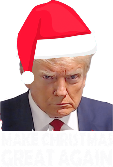 Trump Claus Make Christmas Great Again Trump Mugshot Gift Women's T-Shirt