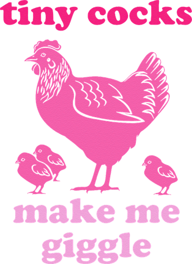 Tiny Cocks Make Me Giggle Funny Chicken Women's Long Sleeve Shirt