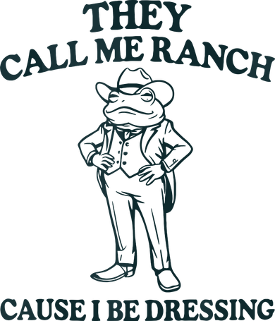 They Call Me Ranch Cause I Be Dressing Funny Frog Meme Kids Long Sleeve Shirt