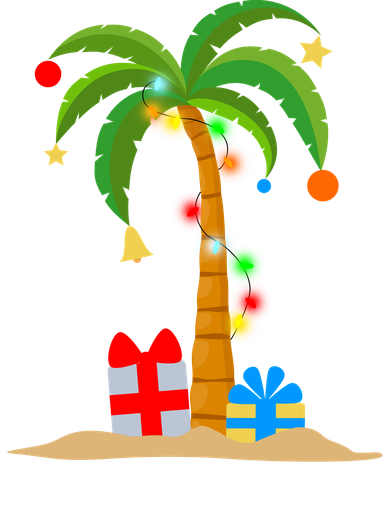 Tropical Christmas Beanie