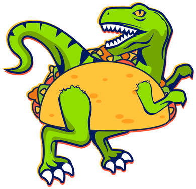 Taco-Raptor Kids Long Sleeve Shirt