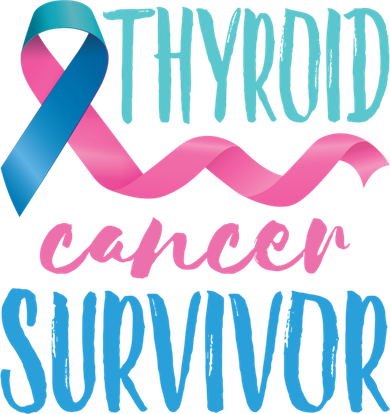 Thyroid Cancer Survivor Awareness Ribbon Teal Pink Blue Gift Women's Hoodie