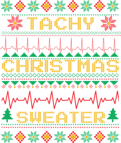 Tachy Christmas Sweater Funny Medical Cardiac Icu Nurse Ugly Women's Tank Top