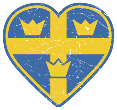 Three Crown Swedish Vintage Sverige Ice Hockey Gift Toddler T-Shirt