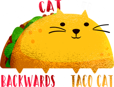 Taco Cat Spelled Backwards Is Taco Cat Funny Mexican Tacos Santa Hat