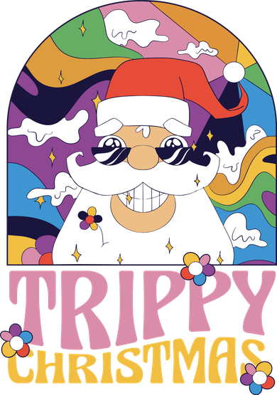 Trippy Christmas Coaster