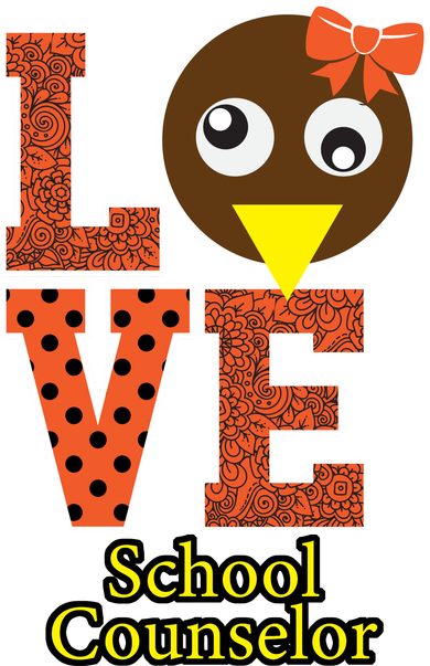 I Love School Counselor Turkeys Thanksgiving Tote Bag