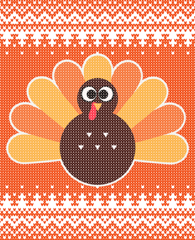 Thanksgiving Cute Turkey Ugly Sweater Polo
