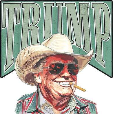 Trump Cowboy Western Make America Great Women's Hoodie