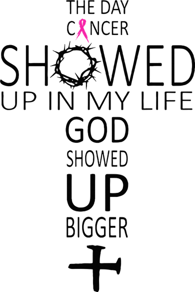 The Day Cancer Showed Up In My Life God Showed Up Bigger Tote Bag