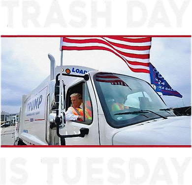 Trash Day Is Tuesday Trump Garbage Truck Love America Backpack