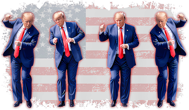 Trump Dance Pro Trump 2024 Trump President Maga 45 47 Baby Bodysuit