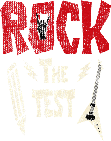 Test Day Rock The Funny Rock Teacher Student Testing Exam Mousepad