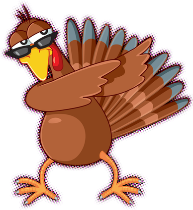 Thanksgiving Dabbing Turkey Visor