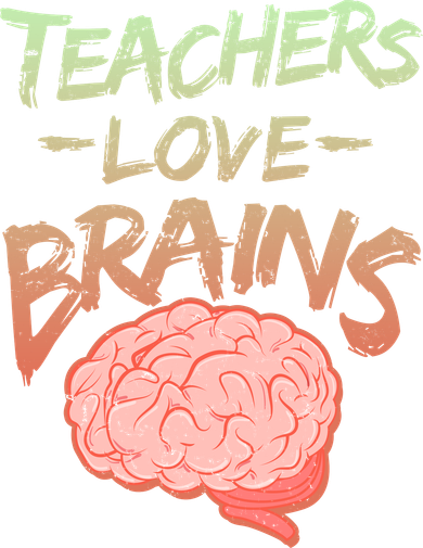 Teacher Loves Brains Ornament