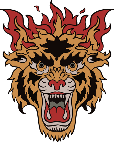 Tiger Flames Kids Sweatshirt