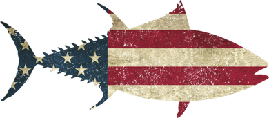Tuna Fishing American Flag Vintage Patriotic Fisherman Gift Great Gift Button