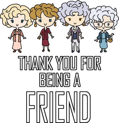 Thank You For Being A Friend Hat