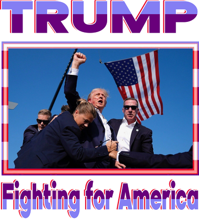 Trump Fighting For America Baby Bodysuit