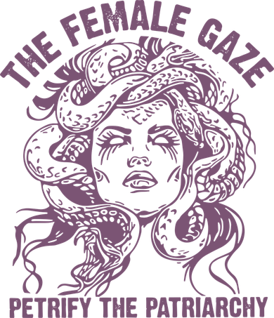 The Female Gaze Petrify The Patriarchy Feminist Witch Women's T-Shirt