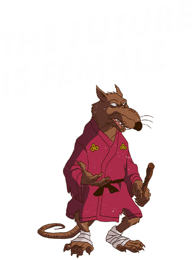 The Future Is Female Funny Splinter Meme Baby Bodysuit