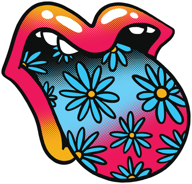 Trippy Floral Mouth Women's Sweatshirt