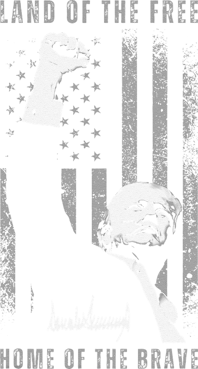 Trump Fist Pump Land Of The Free Home Of The Brave Us Flag Mousepad