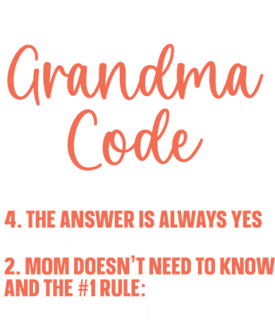The Grandma Code Granny Grandmother Grandparent Gift Button