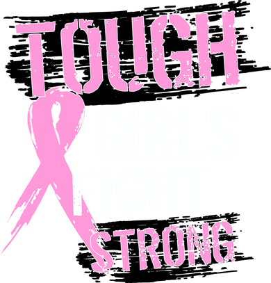 Tough Girls Fight Strong Breast Cancer Women's Long Sleeve Shirt