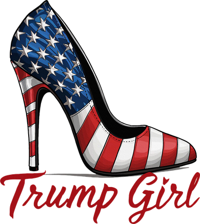 Trump Girl High Heel Stilettos American Flag Trump 2024 Tank Top