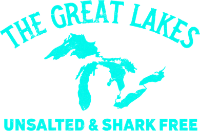 The Great Lakes Unsalted And Shark Free Michigan Gift Vintage Gift Women's Sweatshirt