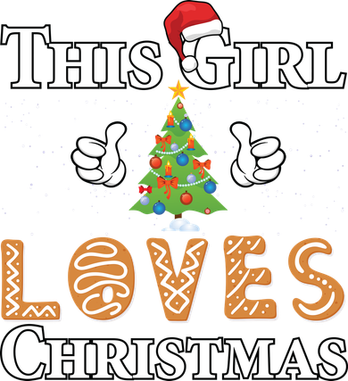 This Girl Loves Christmas Kids Hoodie
