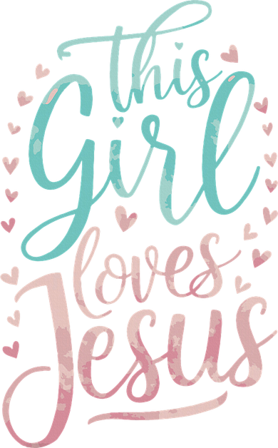 This Girl Loves Jesus Kids Sweatshirt