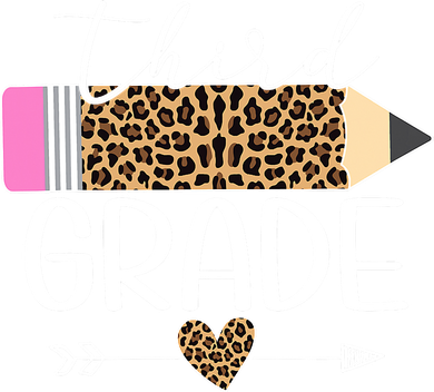 Third Grade Leopard Pencil Back To School Teachers Baby Bodysuit