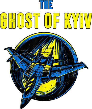 The Ghost Of Kyiv Ukraine Button