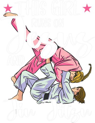 This Girl Runs On Jesus And Jiu Jitsu Pajama Set