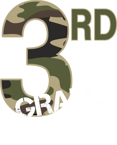 3rd Grade Rocks Camo Coaster