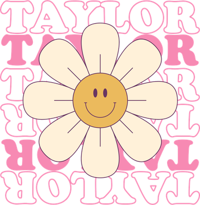 Taylor Groovy Sunflower Retro Kids Hoodie