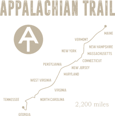 Thruh Hiker Appalachian Trail Hiking Ornament
