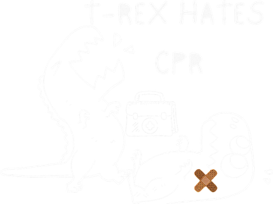 T-Rex Hates CPR Dinosaurs Funny Nurse Toddler Long Sleeve